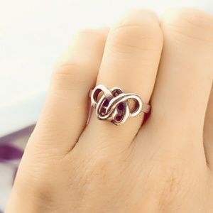 Vintage Sterling Silver Celtic Knot Ring- Size 6